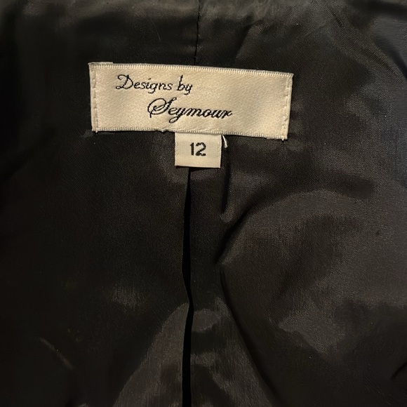 Vintage Designs By Seymour Tweed Coat size 12- multicolored, shoulder pads - Picture 7 of 7